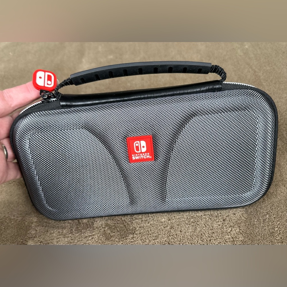 Nintendo Switch Lite Carrying Case Hard Shell Protective Travel Storage Preowned